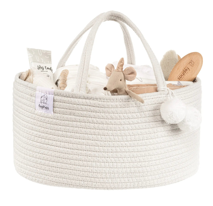 Cotton Rope Caddy - Off white