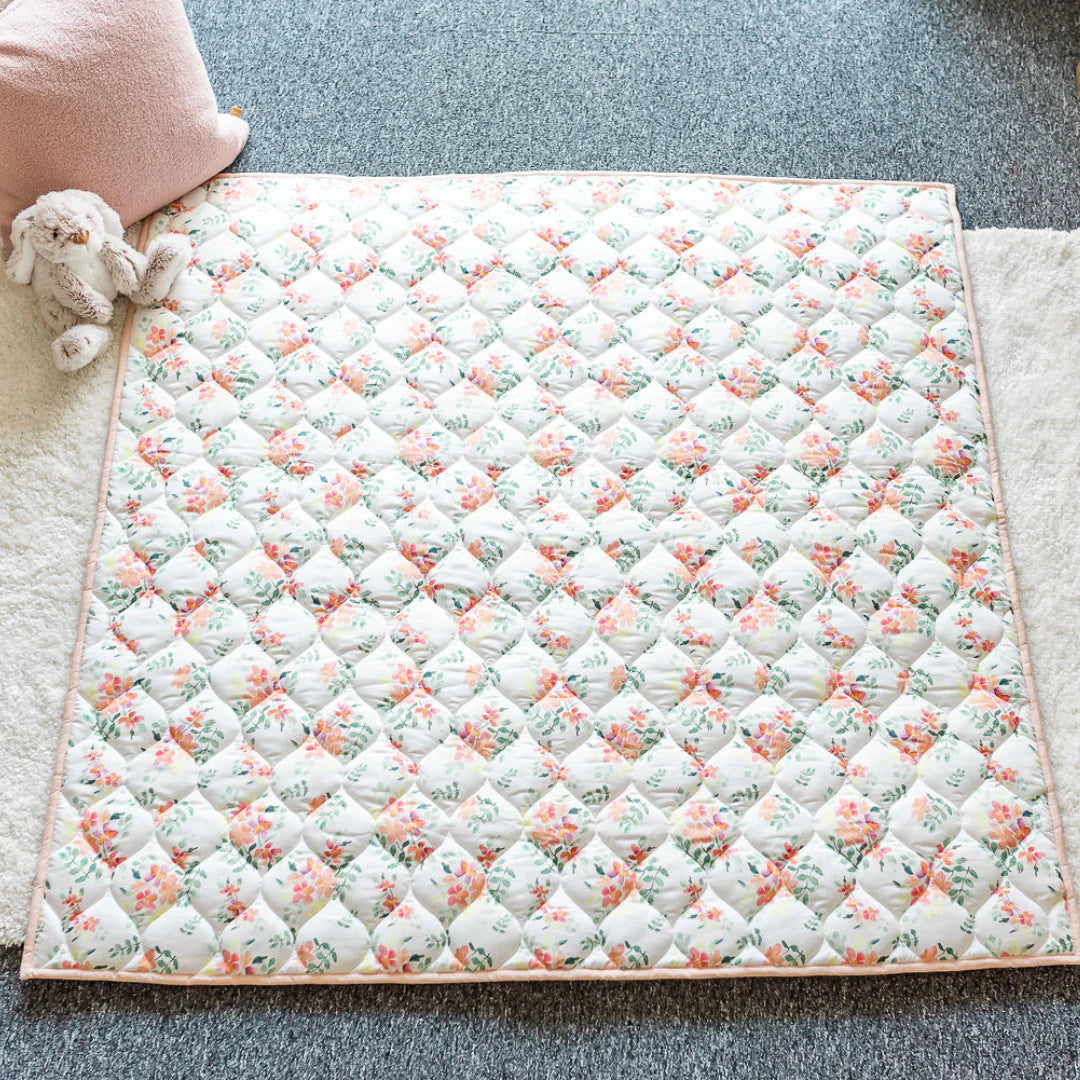 Gilded Bird Pretty Stems Quilted Playmat