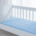 Cuddles Collection Two Pack Cot Bed Jersey Sheets - Blue
