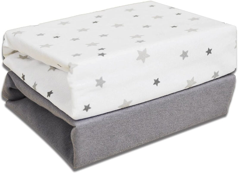 Cuddles Collection 2pck Magical Stars Moses Fitted Sheets