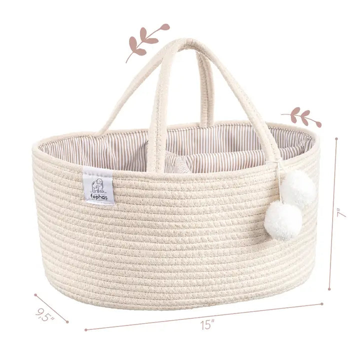 Cotton Rope Caddy - Beige