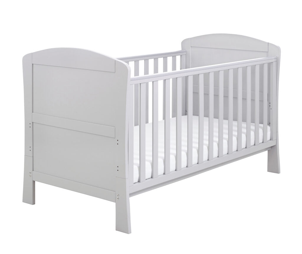 Babymore Aston Drop Side Cot Bed - Grey