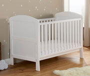Babymore Aston Drop Side Cot Bed - White