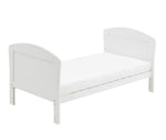 Babymore Aston Drop Side Cot Bed - White