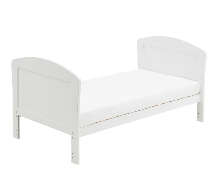 Babymore Aston Drop Side Cot Bed - White