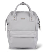 Bababing Vegan Leather Mani Backpack Changing Bag - Dove Grey