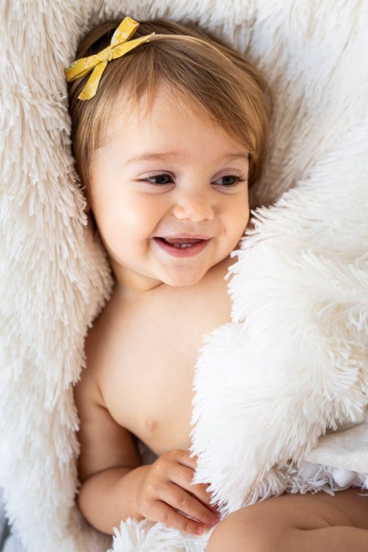 Bizzi Growin Koochicoo Fluffy Baby Blanket - Cream