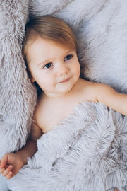 Bizzi Growin Koochicoo Fluffy Baby Blanket - Grey