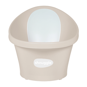 Shnuggle Baby Bath With Plug & Foam Backrest - Taupe