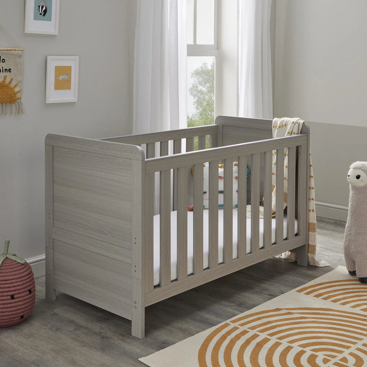 Babymore Caro Cot Bed – Greywash