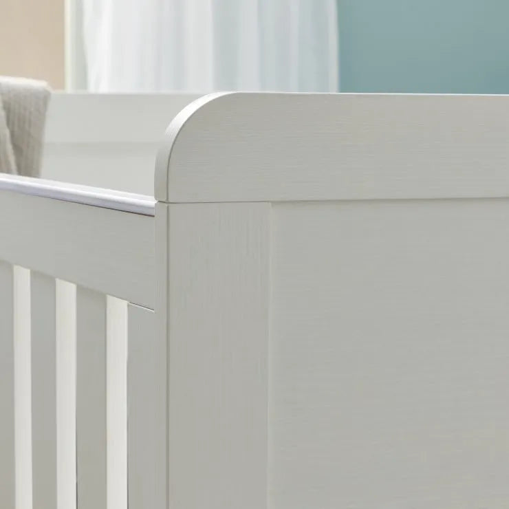 Babymore Caro Cot Bed – Whitewash