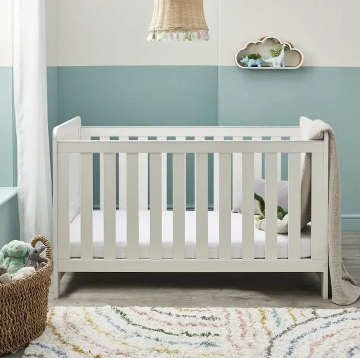 Babymore Caro Cot Bed – Whitewash