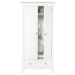 CuddleCo Clara 3 Piece Nursery Furniture Set  - White & Ash
