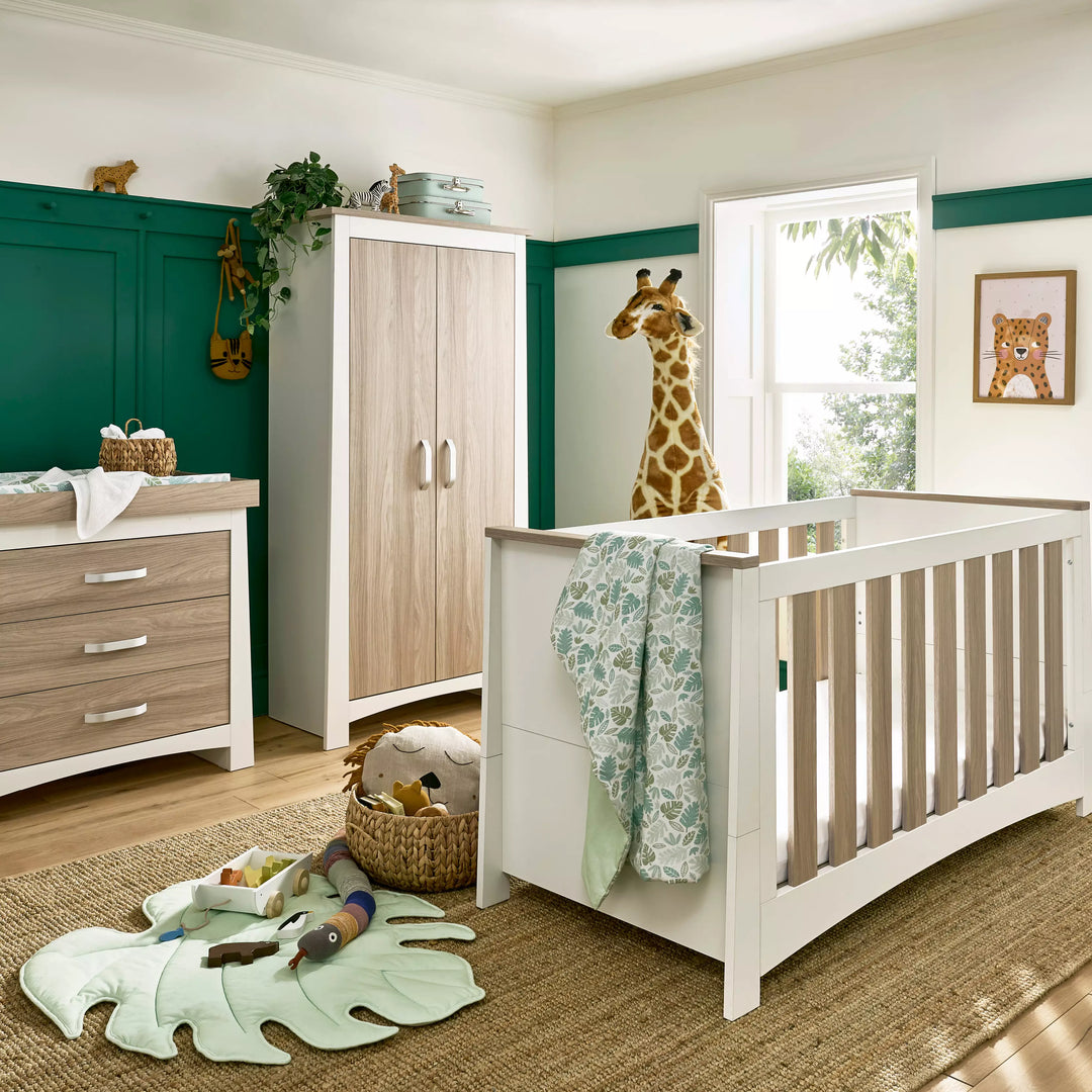 Cuddleco Ada 3 Piece Nursery Furniture Set White Ash