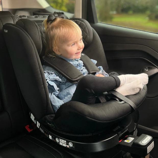 My Babiie Billie Faiers iSize Quilted Black Spin Car Seat (40-150cm)