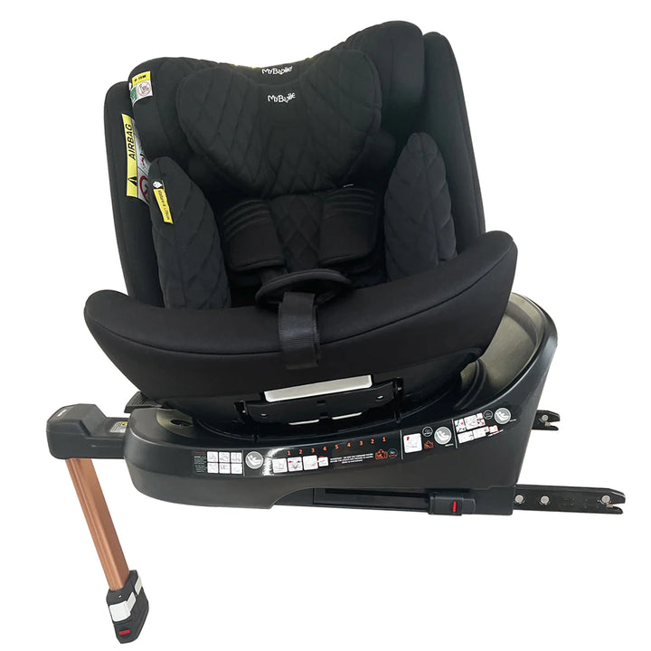 My Babiie MBCSSPIN i-Size (40-150cm) Spin Car Seat - Quilted Black