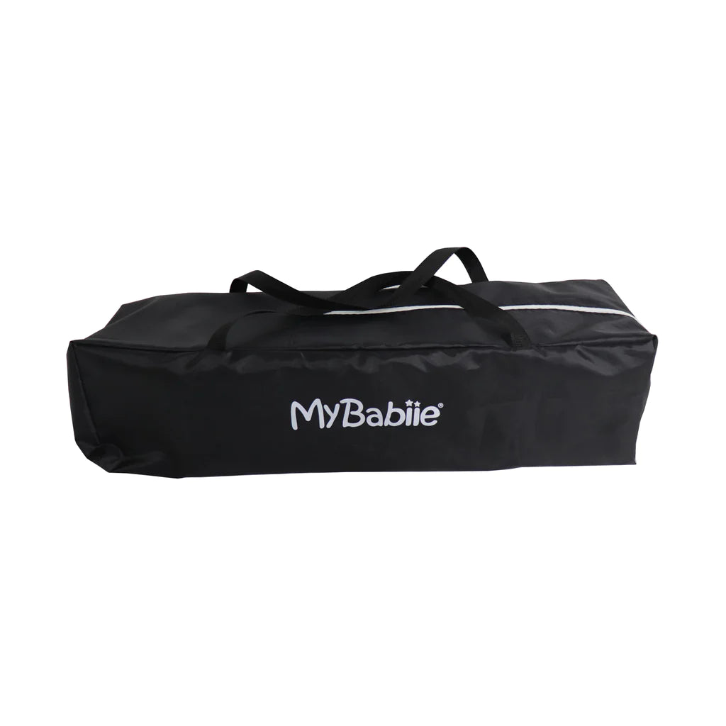 My Babiie Black Quilted Travel Cot