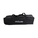 My Babiie Black Quilted Travel Cot