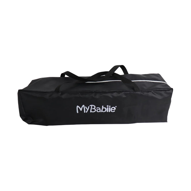 My Babiie Black Quilted Travel Cot