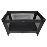 My Babiie Black Quilted Travel Cot