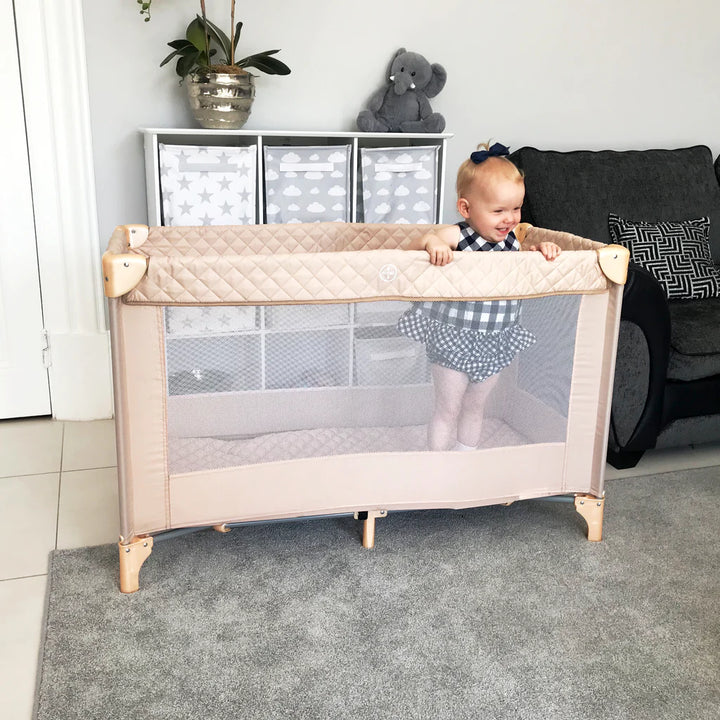 My Babiie Blush Quilted Travel Cot