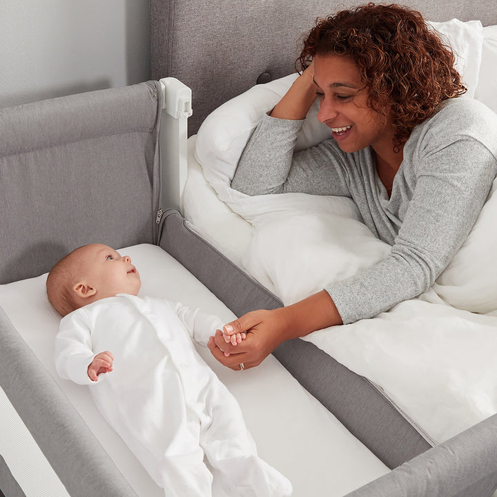 Shnuggle Air Bedside Crib - Dove Grey