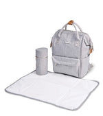Bababing Backpack Changing Bag - Grey Marl