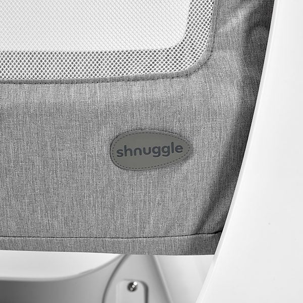 Shnuggle Air Bedside Crib - Dove Grey