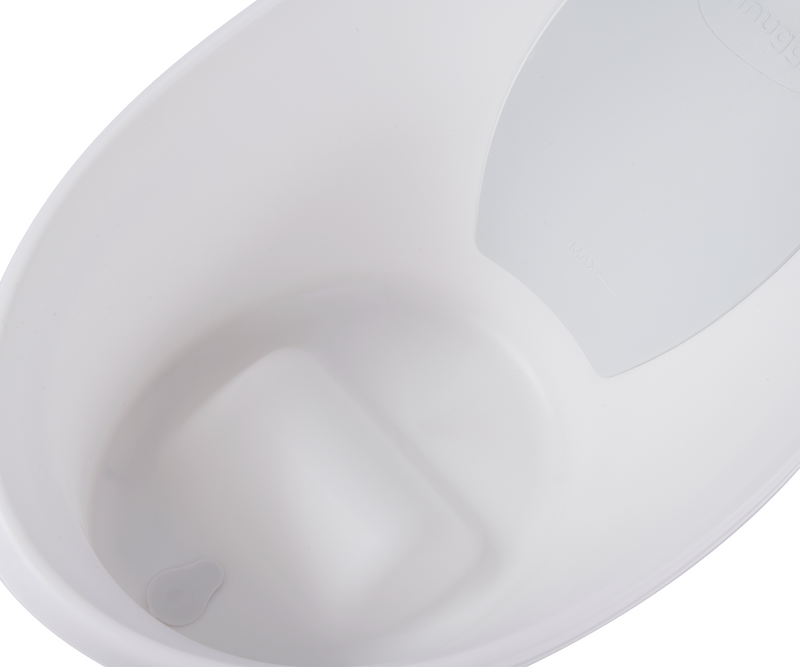 Shnuggle Newborn Support and Baby Bath Bundle - White/Grey