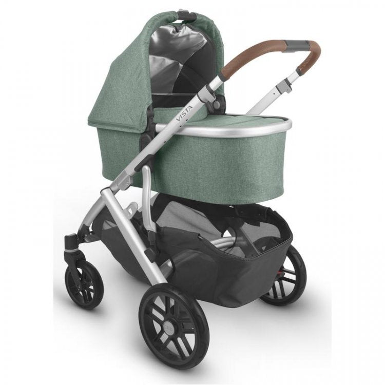 Uppababy VISTA V2 Pram + Mesa i-Size Travel System - Emmett Sage Green Melange + FREE BASE