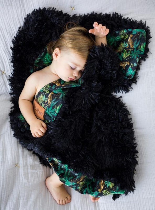 Bizzi Growin Koochicoo Fluffy Baby Blanket - Jungle Roar