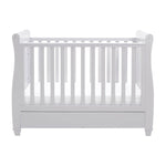Babymore Eva Sleigh Drop Side Cot Bed - Grey