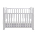 Babymore Eva Sleigh Drop Side Cot Bed - Grey