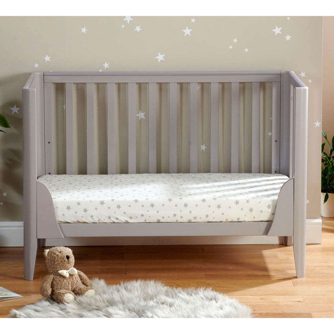 Babymore Iris Cot Bed - Grey