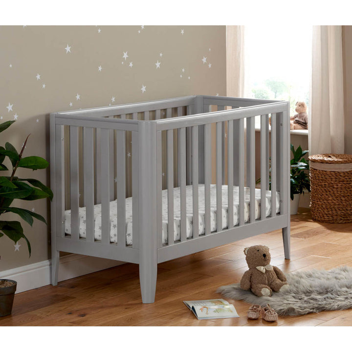 Babymore Iris Cot Bed - Grey