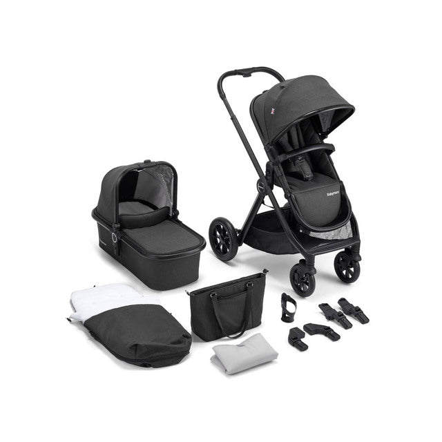 Babymore MeMore V2 Pram Pushchair – Black