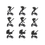 Babymore MeMore V2 Pram Pushchair – Black