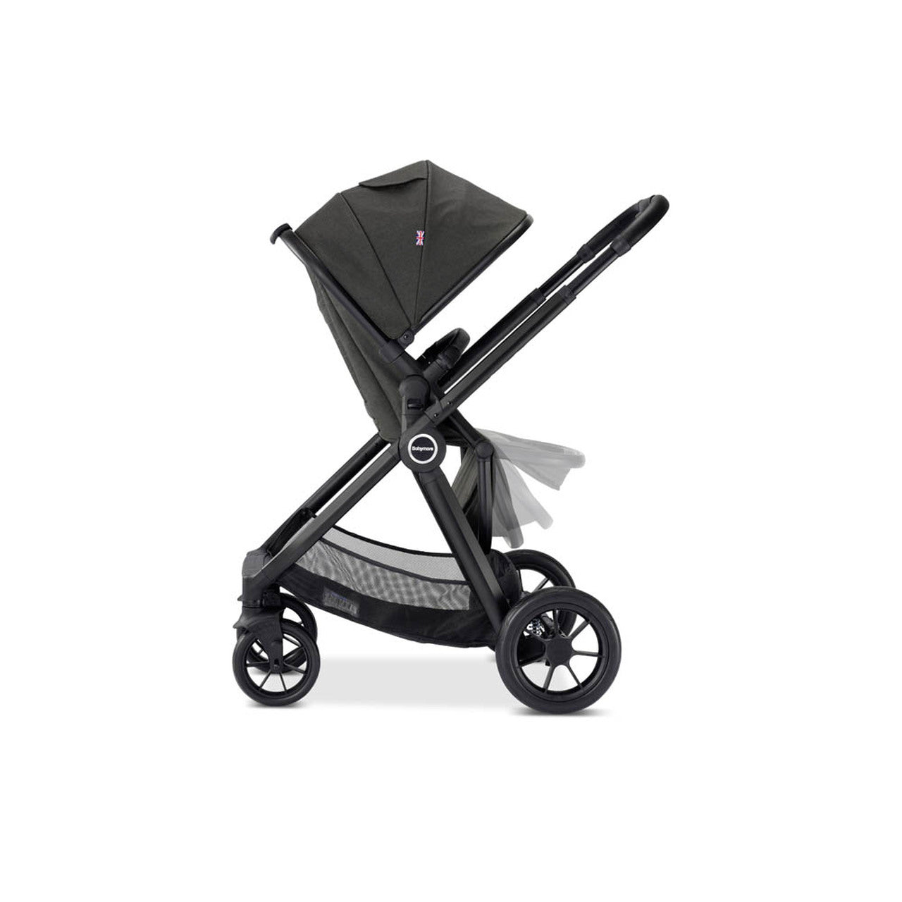 Babymore MeMore V2 Pram Pushchair – Black