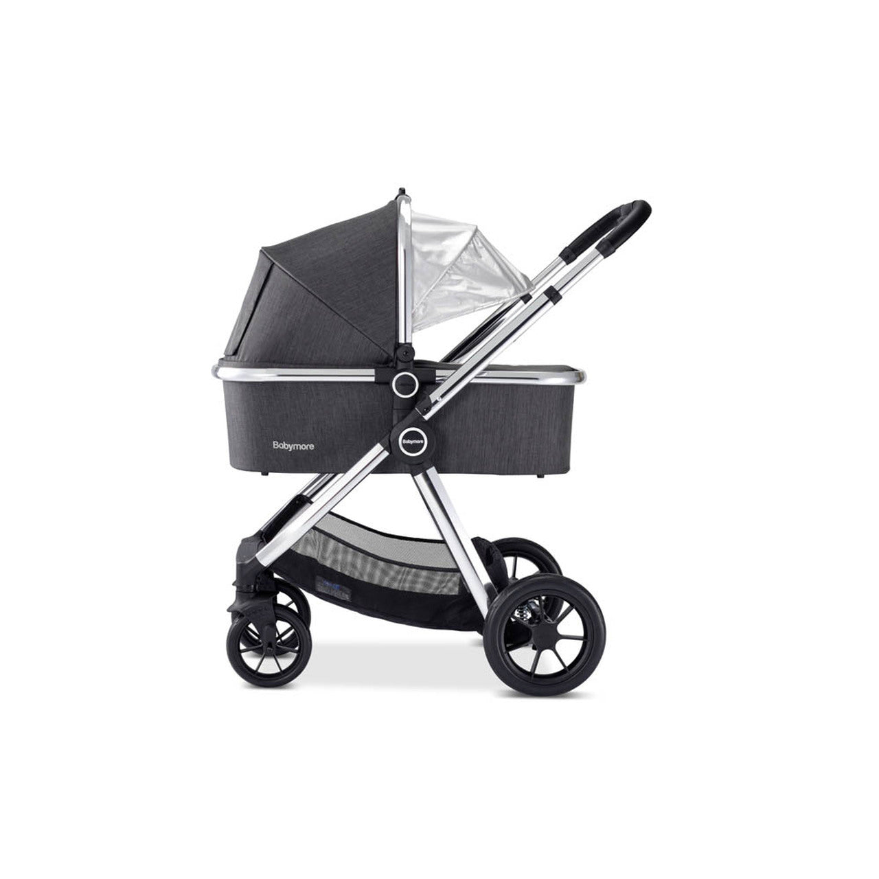Babymore MeMore V2 Pram Pushchair – Chrome