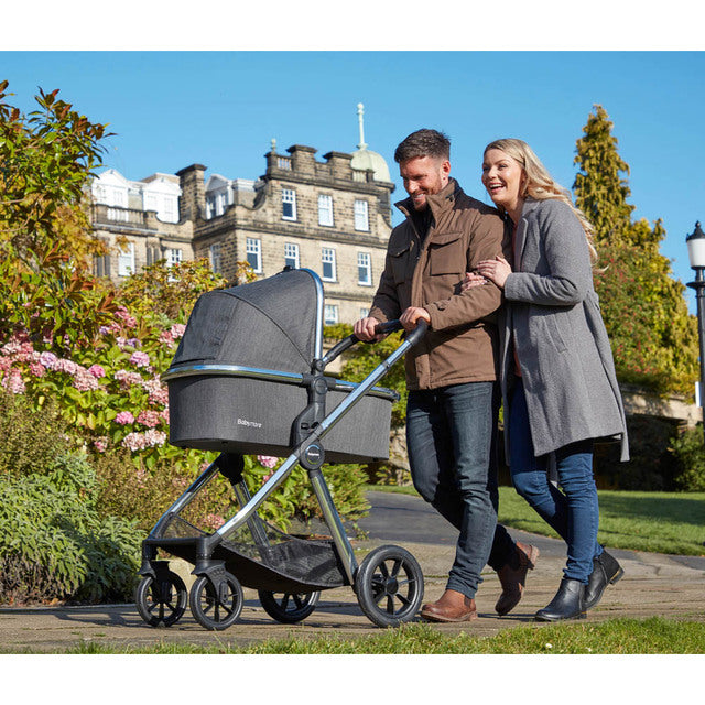 Babymore MeMore V2 Pram Pushchair – Chrome