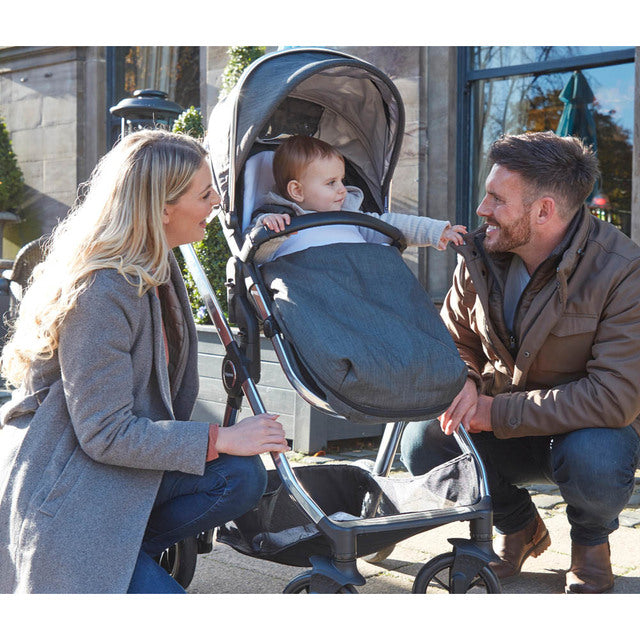 Babymore MeMore V2 Pram Pushchair – Chrome