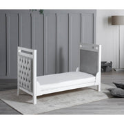 Babymore Velvet Deluxe Cot Bed - White