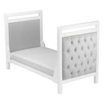 Babymore Velvet Deluxe Cot Bed - White