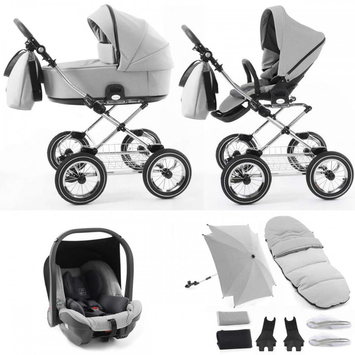 Babystyle Prestige Vogue Classic 12 Piece Travel System Bundle - Flint