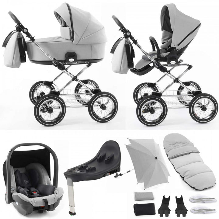 Babystyle Prestige Vogue Classic 13 Piece Travel System Bundle - Flint