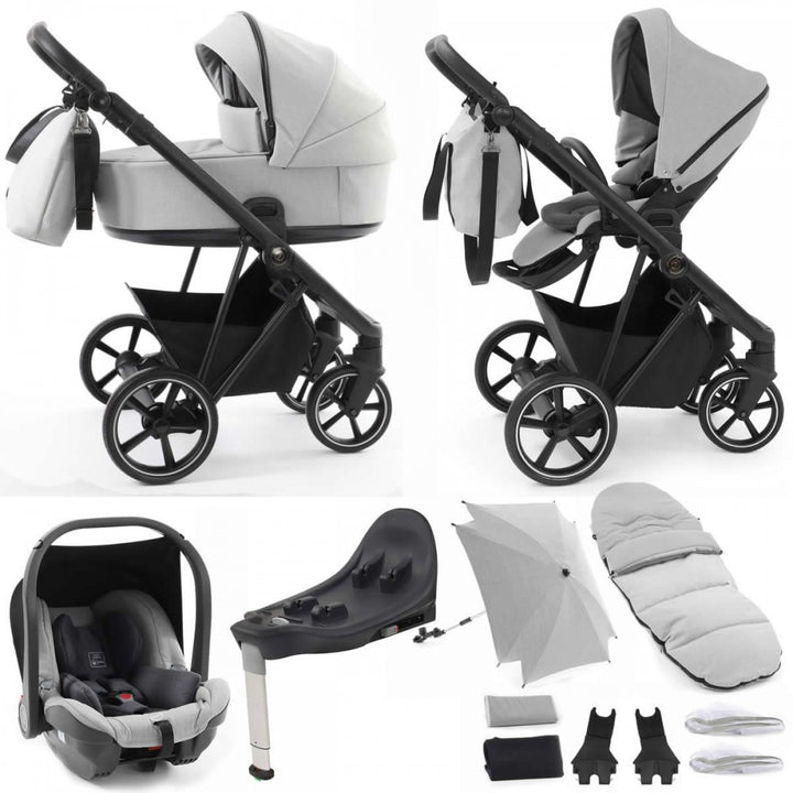 Babystyle Prestige Vogue 13 Piece Isofix Travel System Bundle - Black/Flint