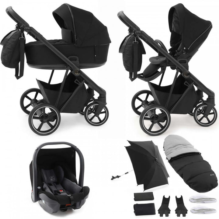 Babystyle Prestige Vogue 12 Piece Travel System Bundle - Black/Ebony