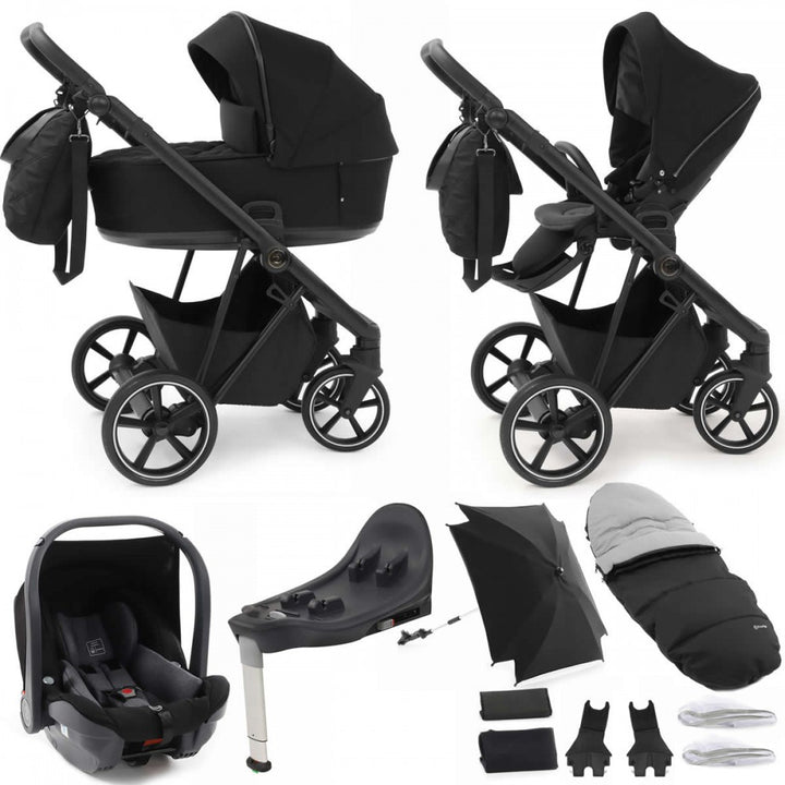 Babystyle Prestige Vogue 13 Piece Travel System Bundle - Black/Ebony