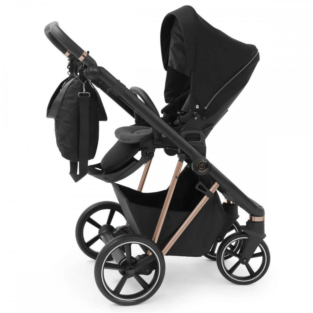 Babystyle Prestige Vogue 12 Piece Travel System Bundle - Black/Gold/Ebony