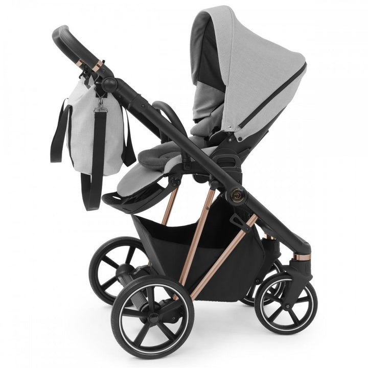 Babystyle Prestige Vogue 12 Piece Travel System Bundle - Black/Gold/Flint